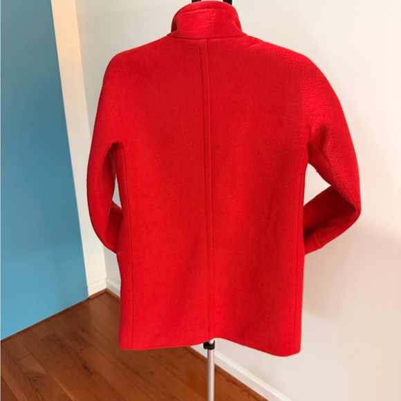 J. Crew Vibrant Red Pea Coat - Picture 4 of 9